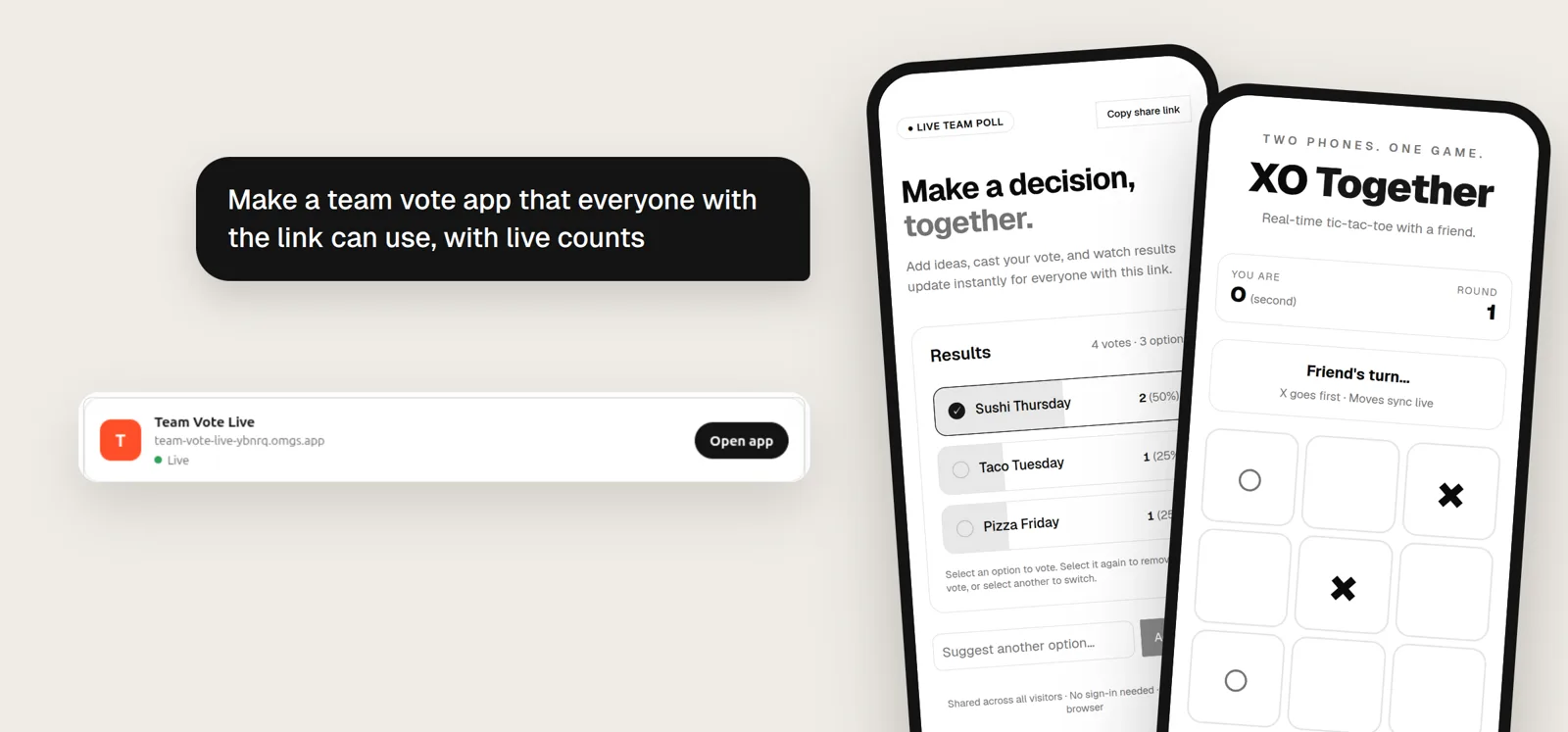 Build a multiplayer app in ChatGPT, with a database and live updates